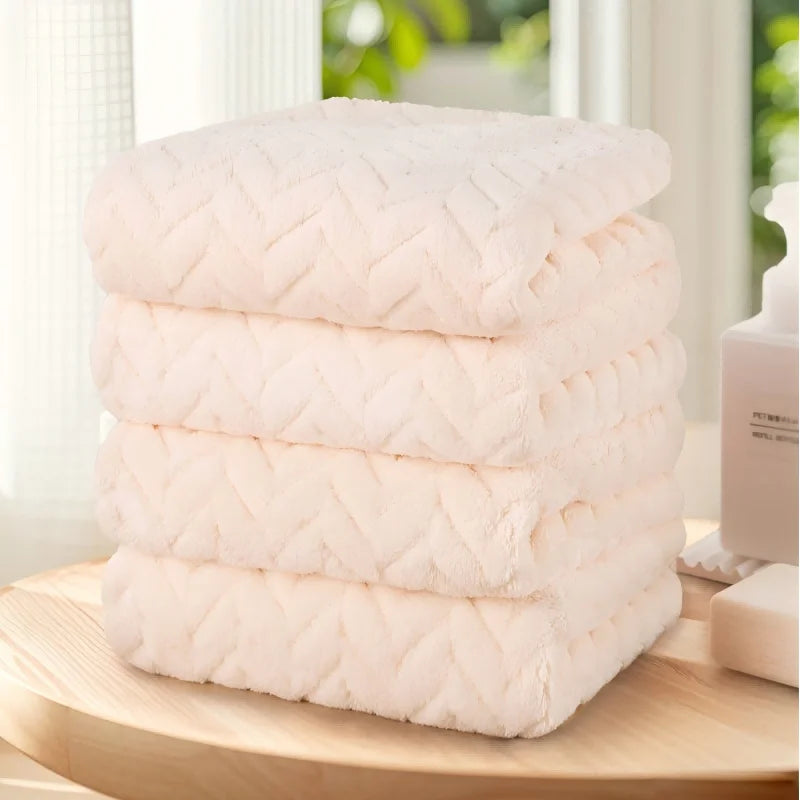 Solid Color Towel Set of 4pcs, Ultra Soft  , 4 Color Options.