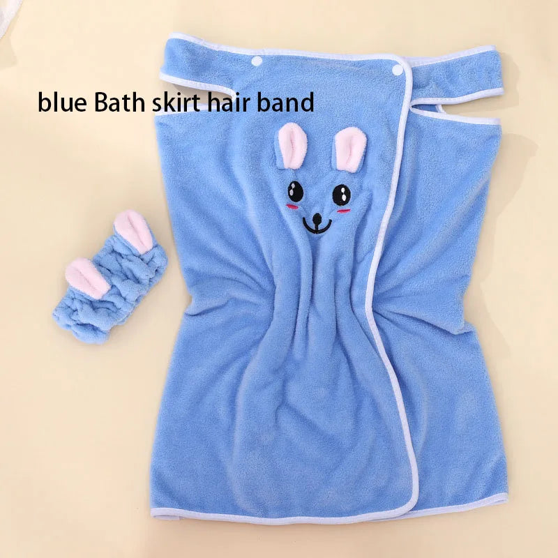 Children's Cute Cartoon Bath Towel Does Not Remove Hair