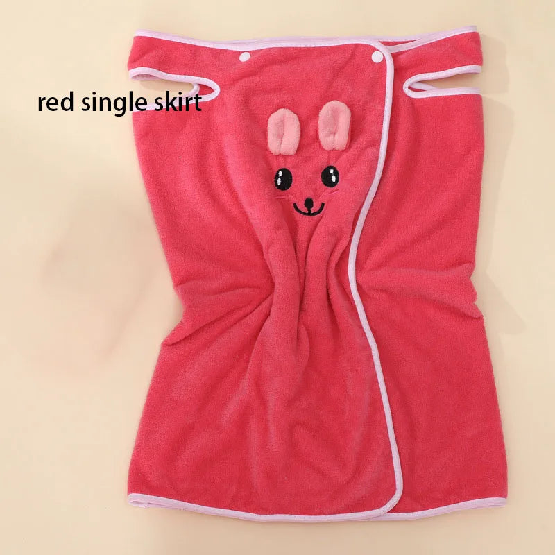 Children's Cute Cartoon Bath Towel Does Not Remove Hair