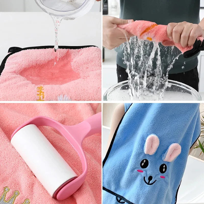 Children's Cute Cartoon Bath Towel Does Not Remove Hair