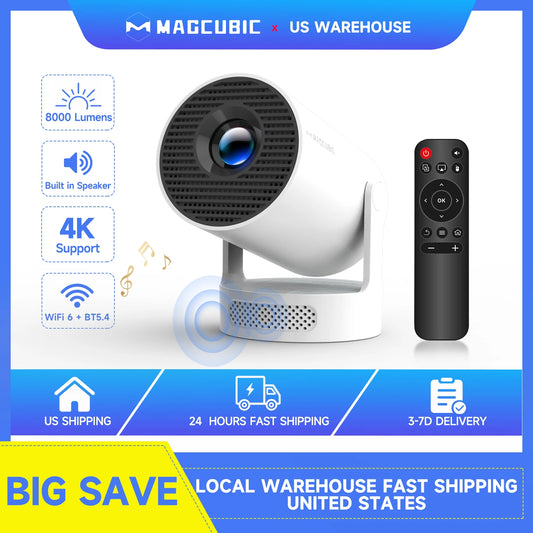 HY300 Pro + Projector 4K 720P With 5W Speaker