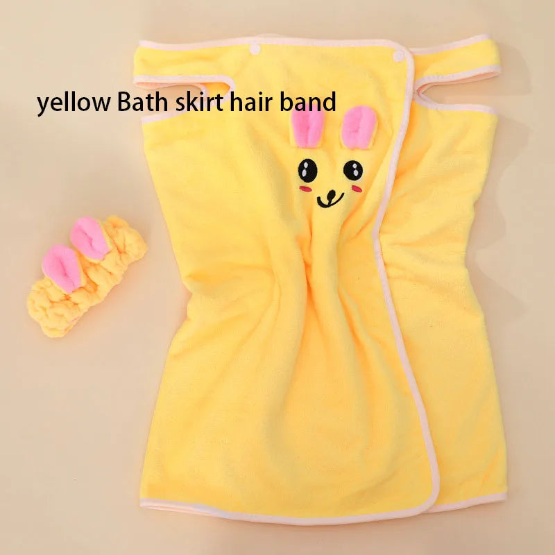 Children's Cute Cartoon Bath Towel Does Not Remove Hair