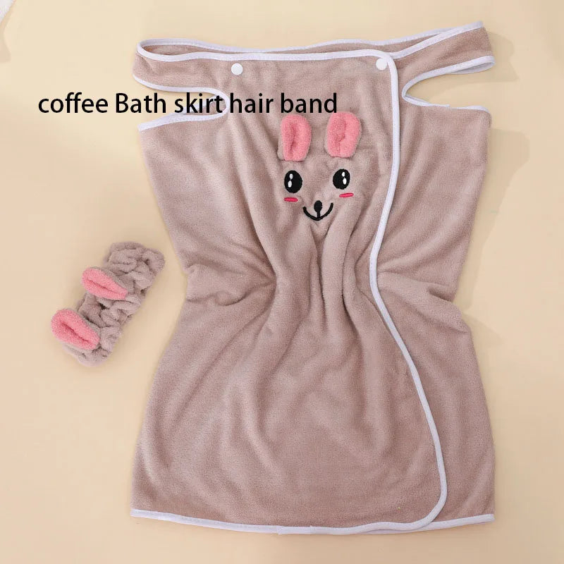 Children's Cute Cartoon Bath Towel Does Not Remove Hair