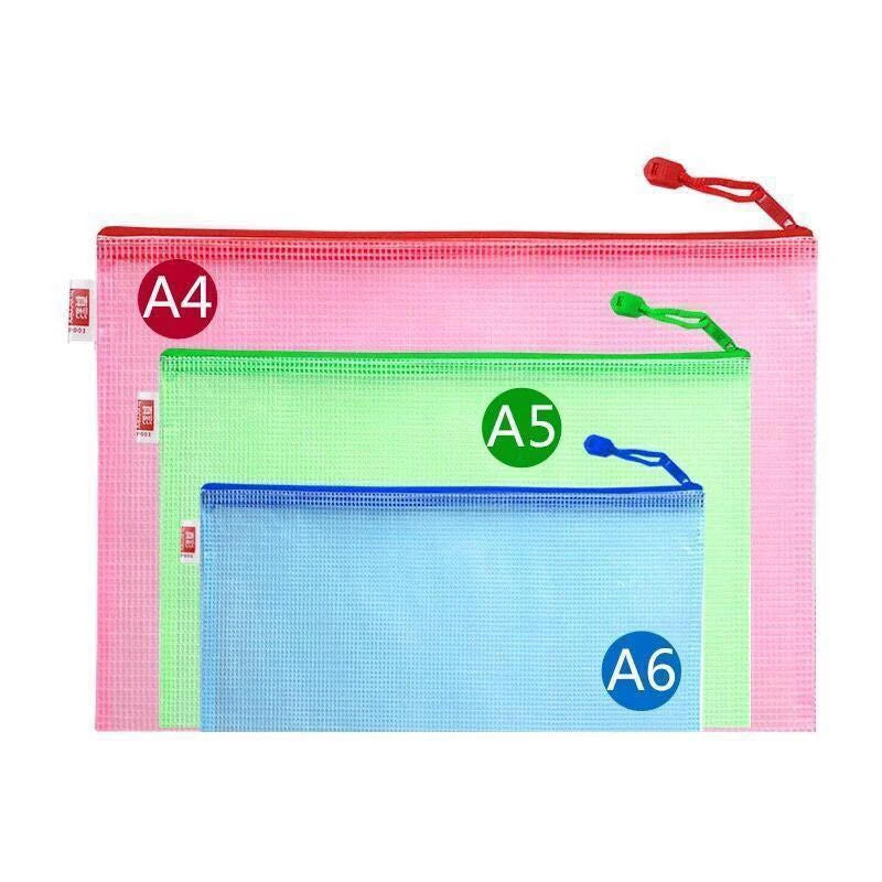 5Pcs Thickened A4/A5/A6 File Bag with Zipper