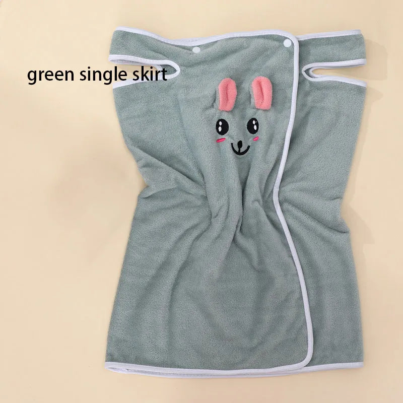 Children's Cute Cartoon Bath Towel Does Not Remove Hair