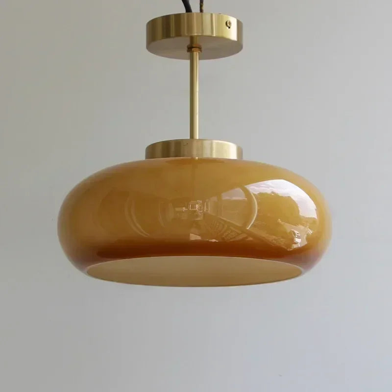 Modern Bathroom Balcony Bedroom Dining Bar Living Room Decoration  Nordic Ceiling Light Antique Brass Glass  Chandelier
