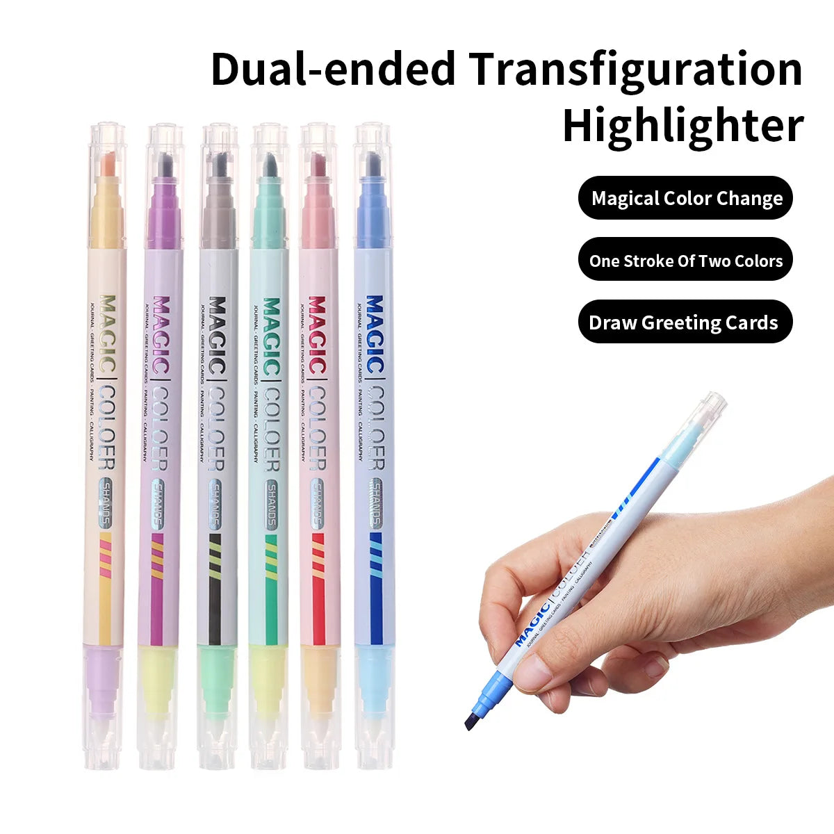 12pcs Double-ended Magic Color Marker