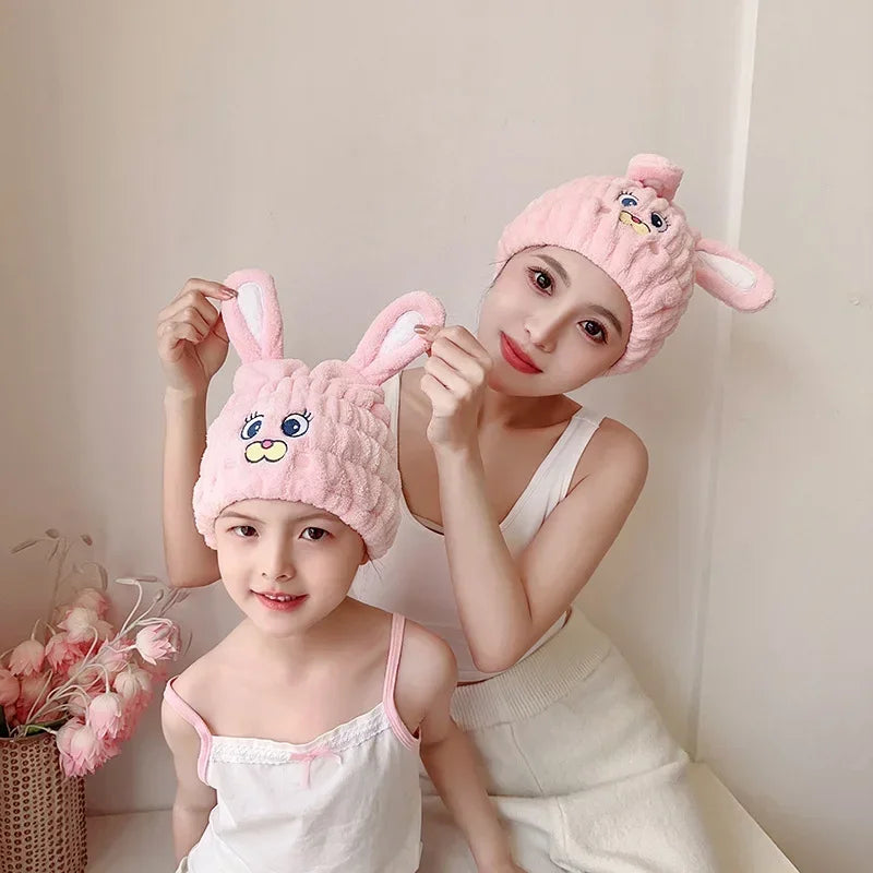 Women Chirdren Hair Drying Hat Quick-dry Microfiber Hair