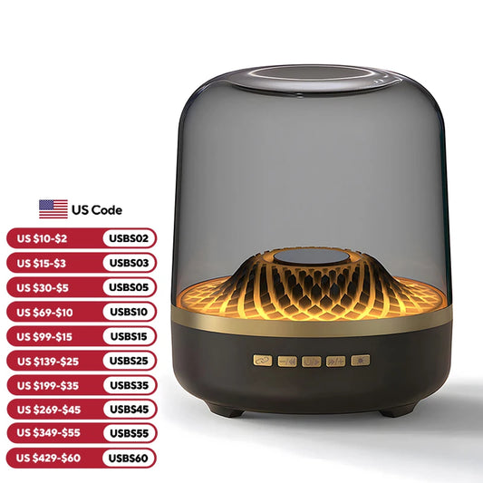 5th Glass Bluetooth Speaker Subwoofer Colorful Home