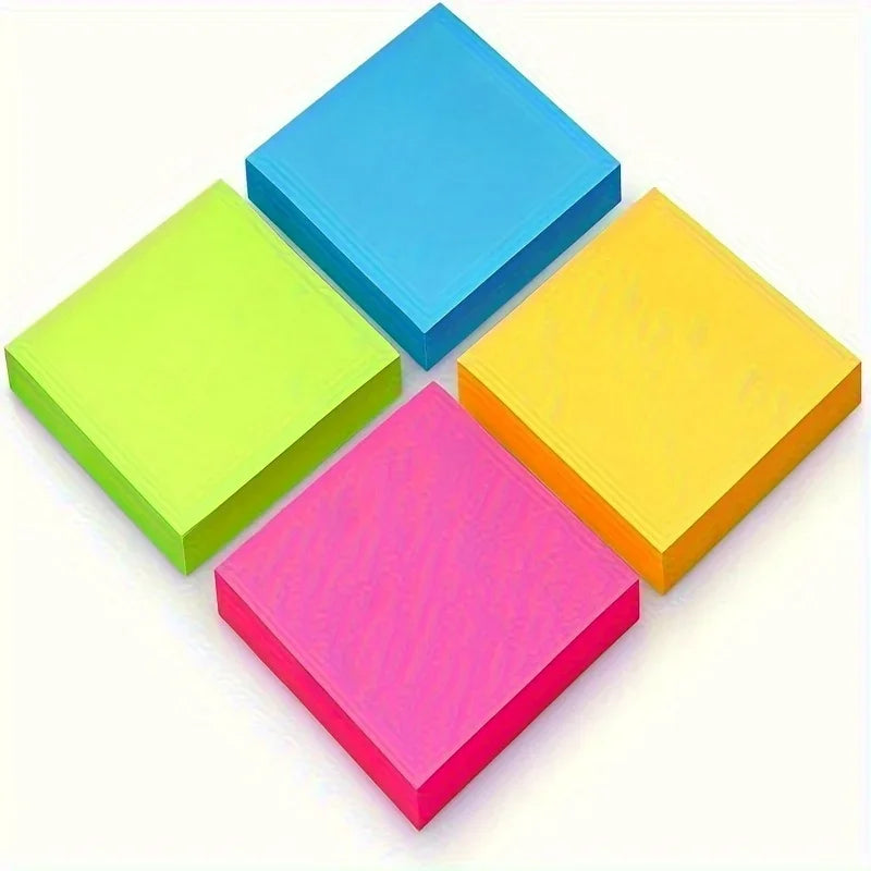 600sheets Self-Adhesive Sticky Notes Set - Colorful notebook,