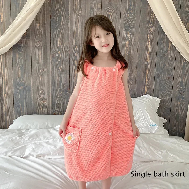 Children's Cute Cartoon Bath Towel Does Not Remove Hair