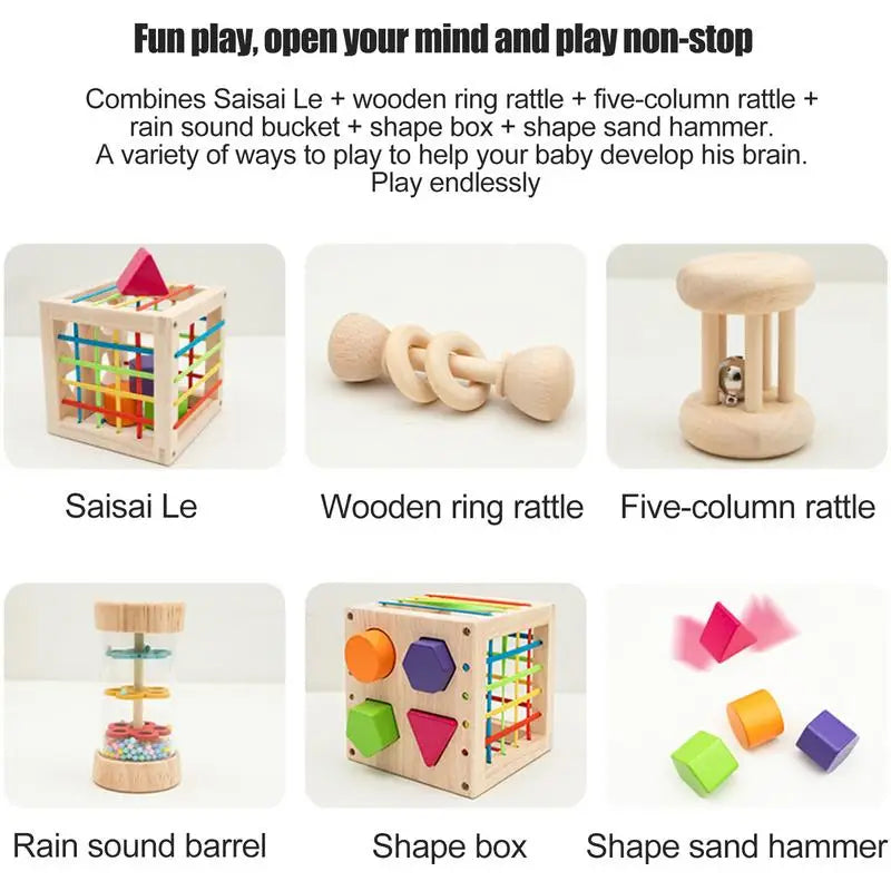 Sensory Fine Motor Toy Shape Sorting Matching Toddler