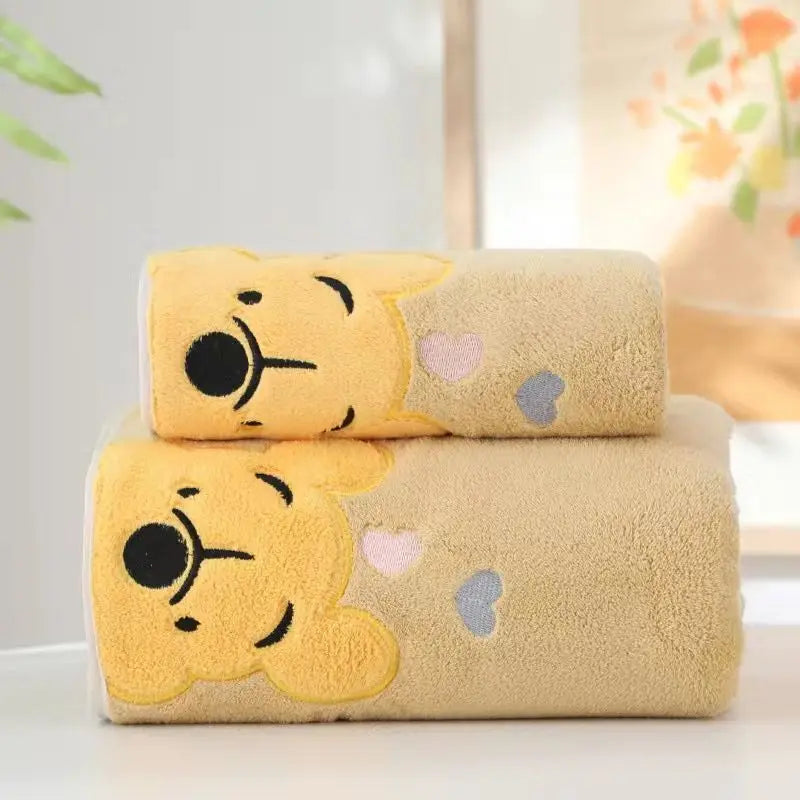 Thickened coral velvet bath towel Cartoon Bath Towel
