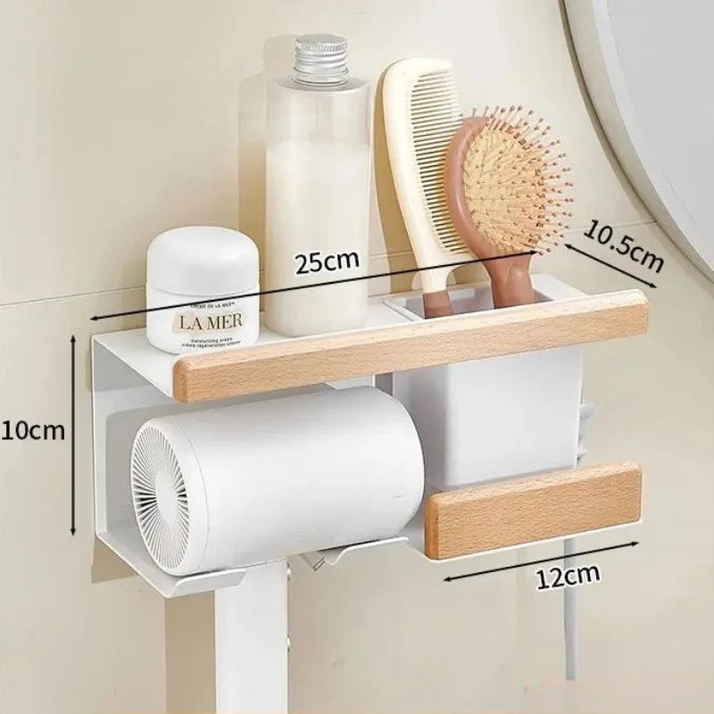 Bathroom towel bar no punching toilet storage shelf bathroom organizer