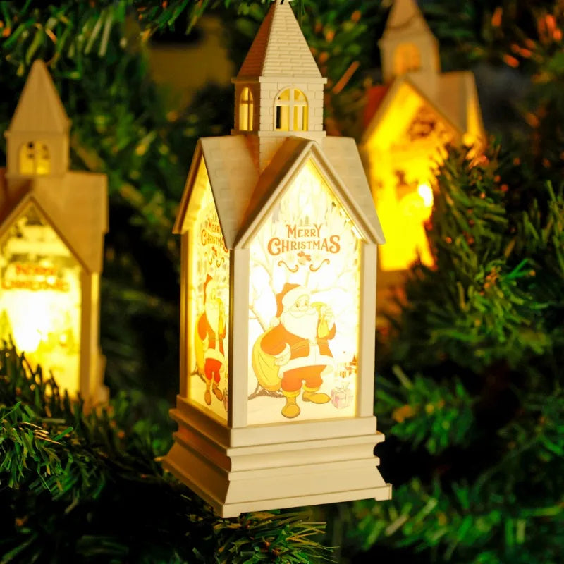 Christmas LED Lantern Light Home Christmas Tree Ornaments
