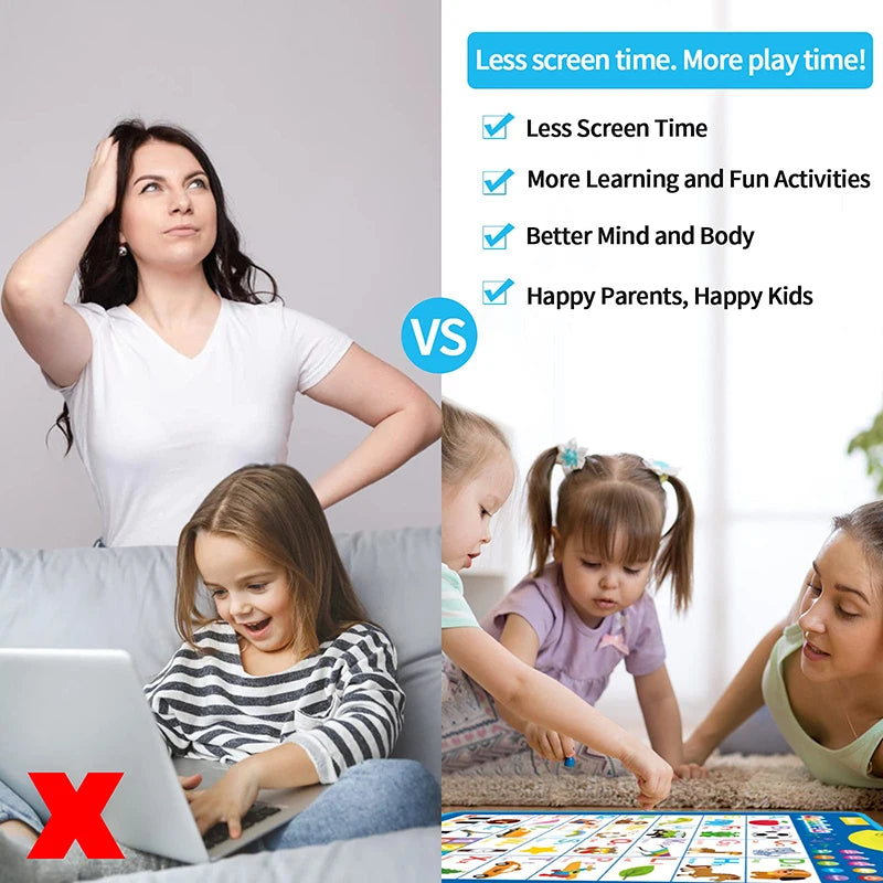 Electronic English Alphabet Wall Chart Talking ABC Letters