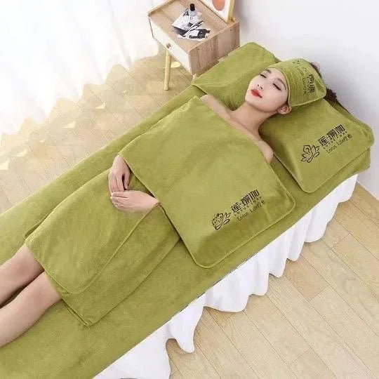 5pcs SPA Dedicated Towels Thickened Beauty Logo Bath Hair Towel