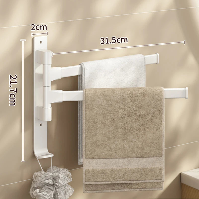 Bathroom Towel Rack Rotatable Towel Holder