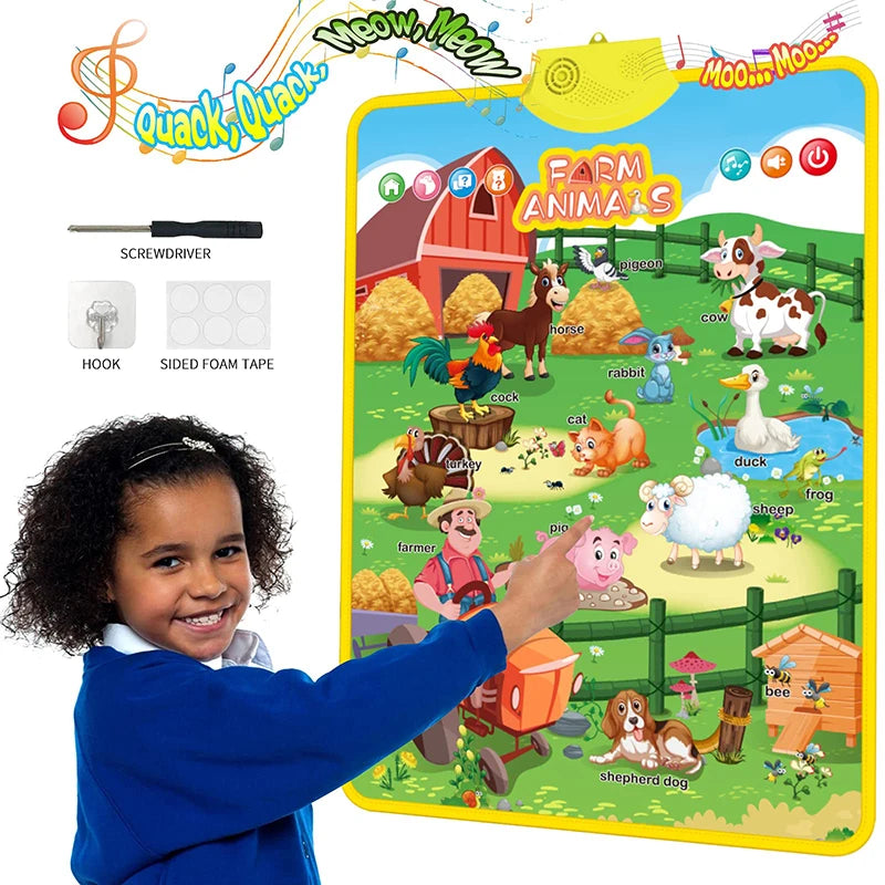 Electronic English Alphabet Wall Chart Talking ABC Letters