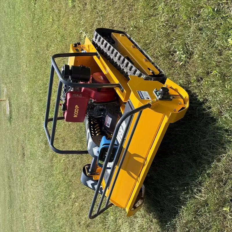 Customized 25hp Remote Control Flail Lawn Mower 100cm Cylinder