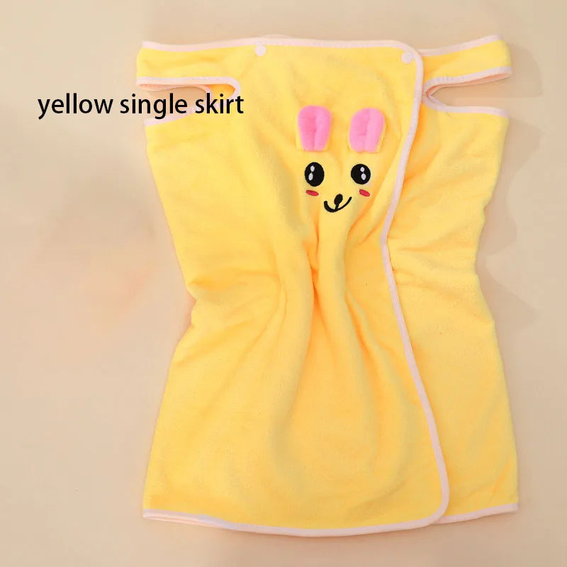 Children's Cute Cartoon Bath Towel Does Not Remove Hair
