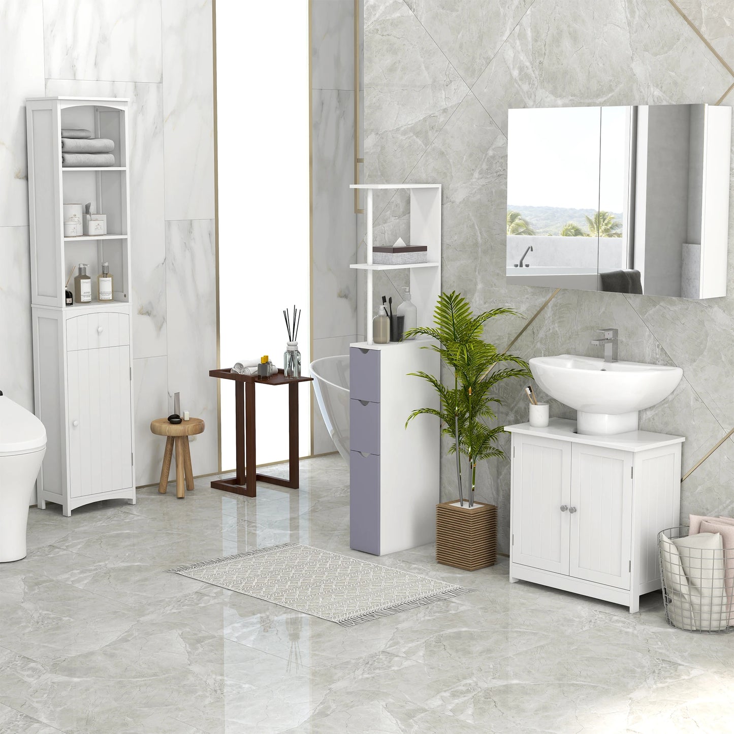 Bathroom Storage Cabinet, Free Standing Bathroom Storage