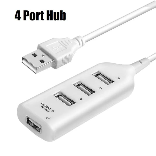 Portable 4 Port Multi USB Hub Splitter
