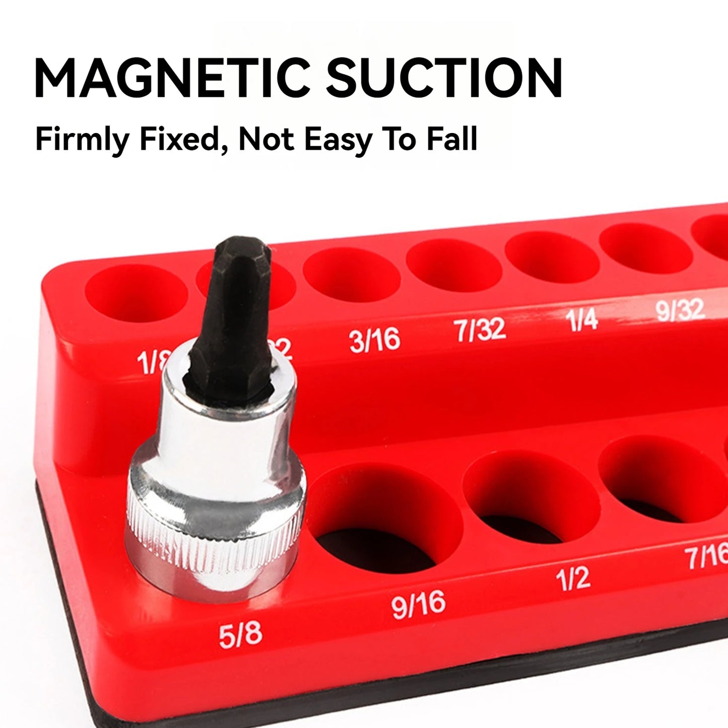 Magnetic Socket Organizer, 6-Piece Tool Organizer