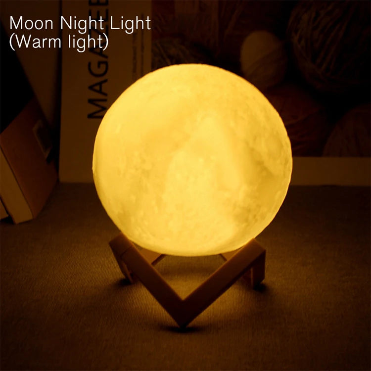 Book Light LED Moon Light Galaxy Light, Moon Night Light,