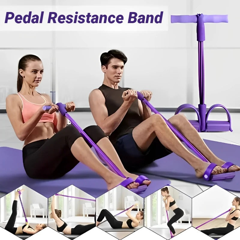 Four-Tube Pedal Tensioner Multi-Functional  Fitness Equipment