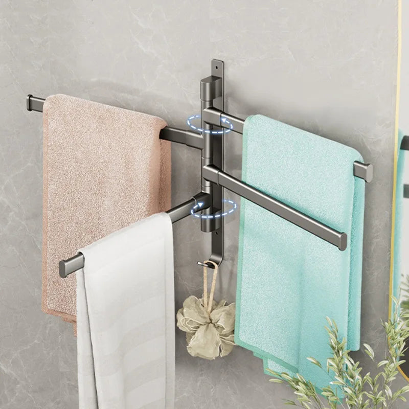 Bathroom Towel Rack Rotatable Towel Holder
