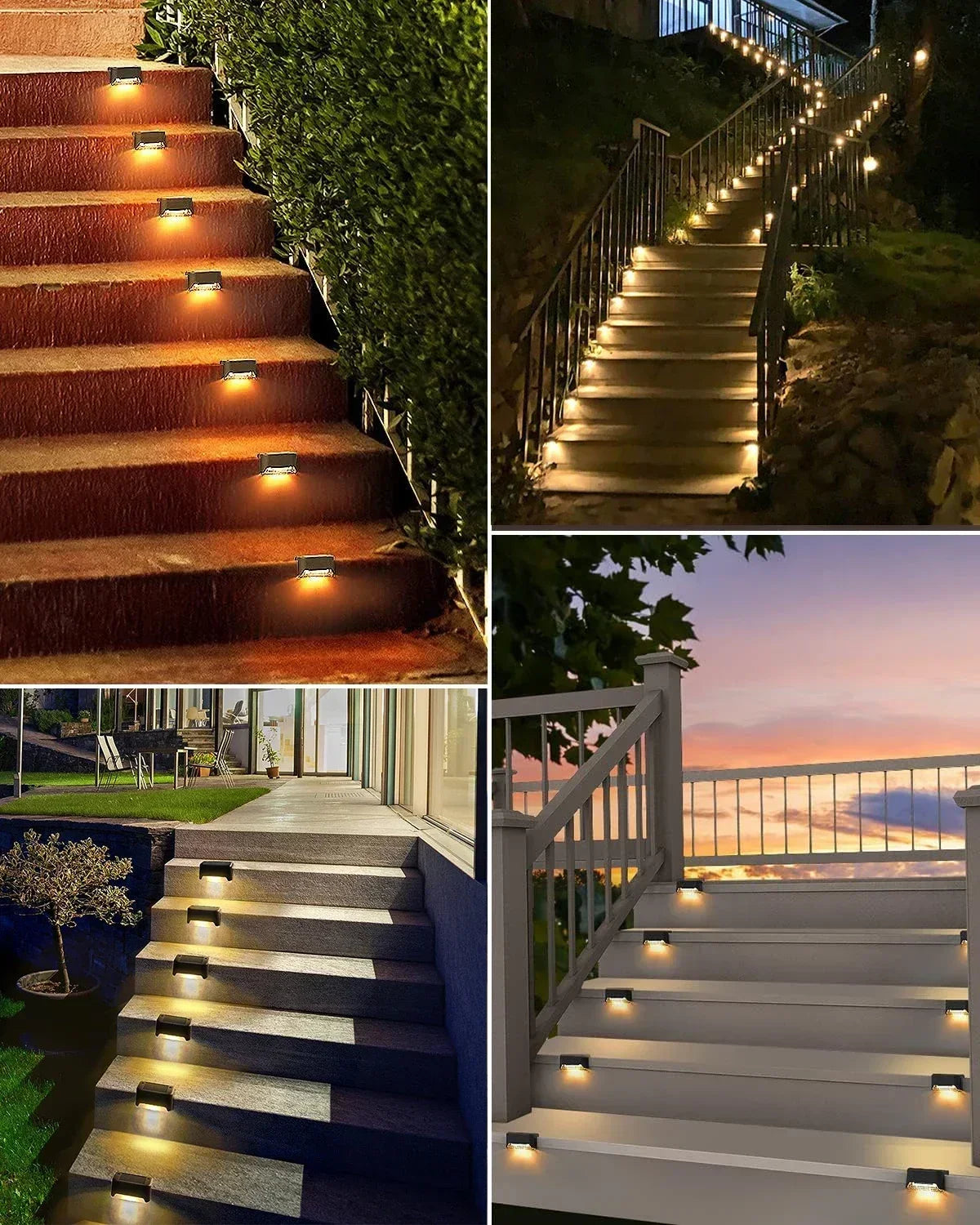16-Pack Outdoor Solar Deck Lamp For Outdoor S
