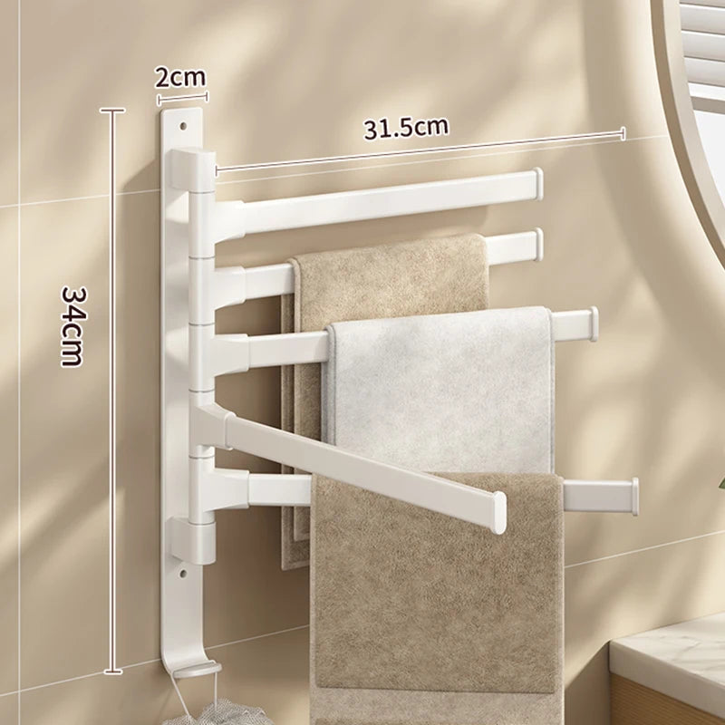 Bathroom Towel Rack Rotatable Towel Holder