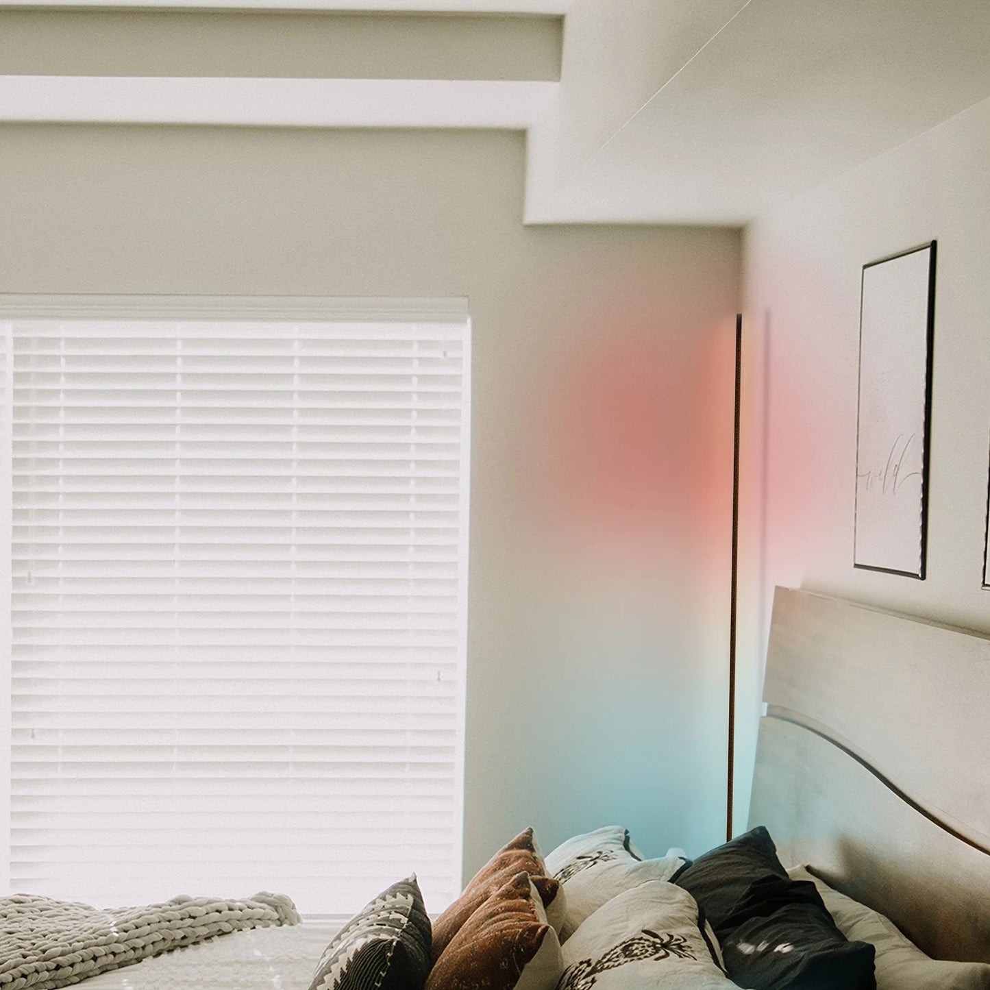 Corner Floor Lamp, 60-Inch Rgb Led Corner Lamp,