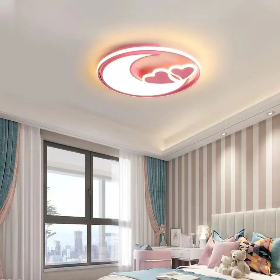 Heart Shape Ceiling Lights For Girls Room Kids Bedroom Light