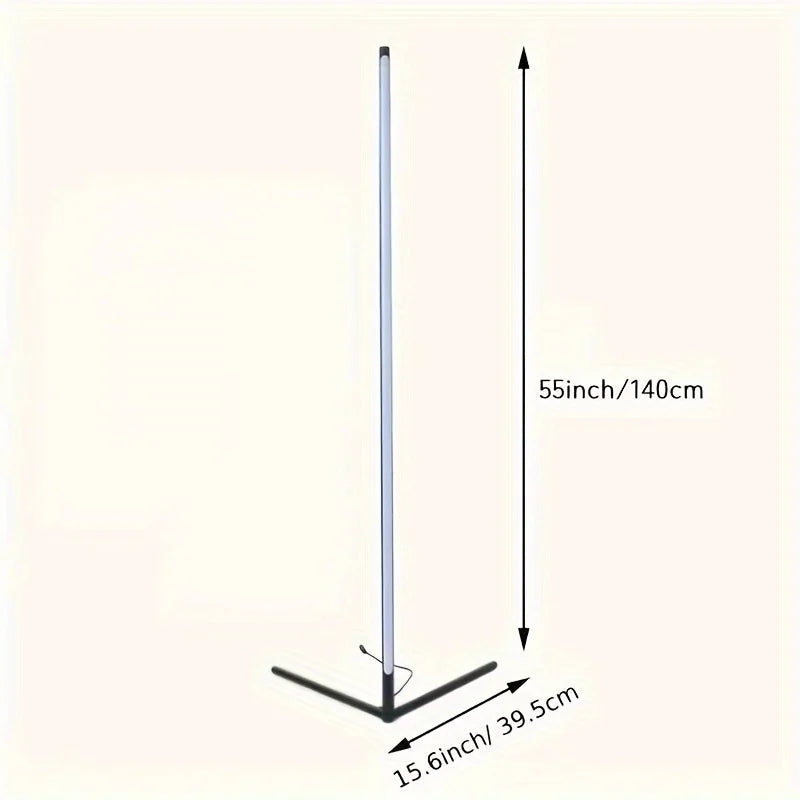 Corner Floor Lamp, 60-Inch Rgb Led Corner Lamp,