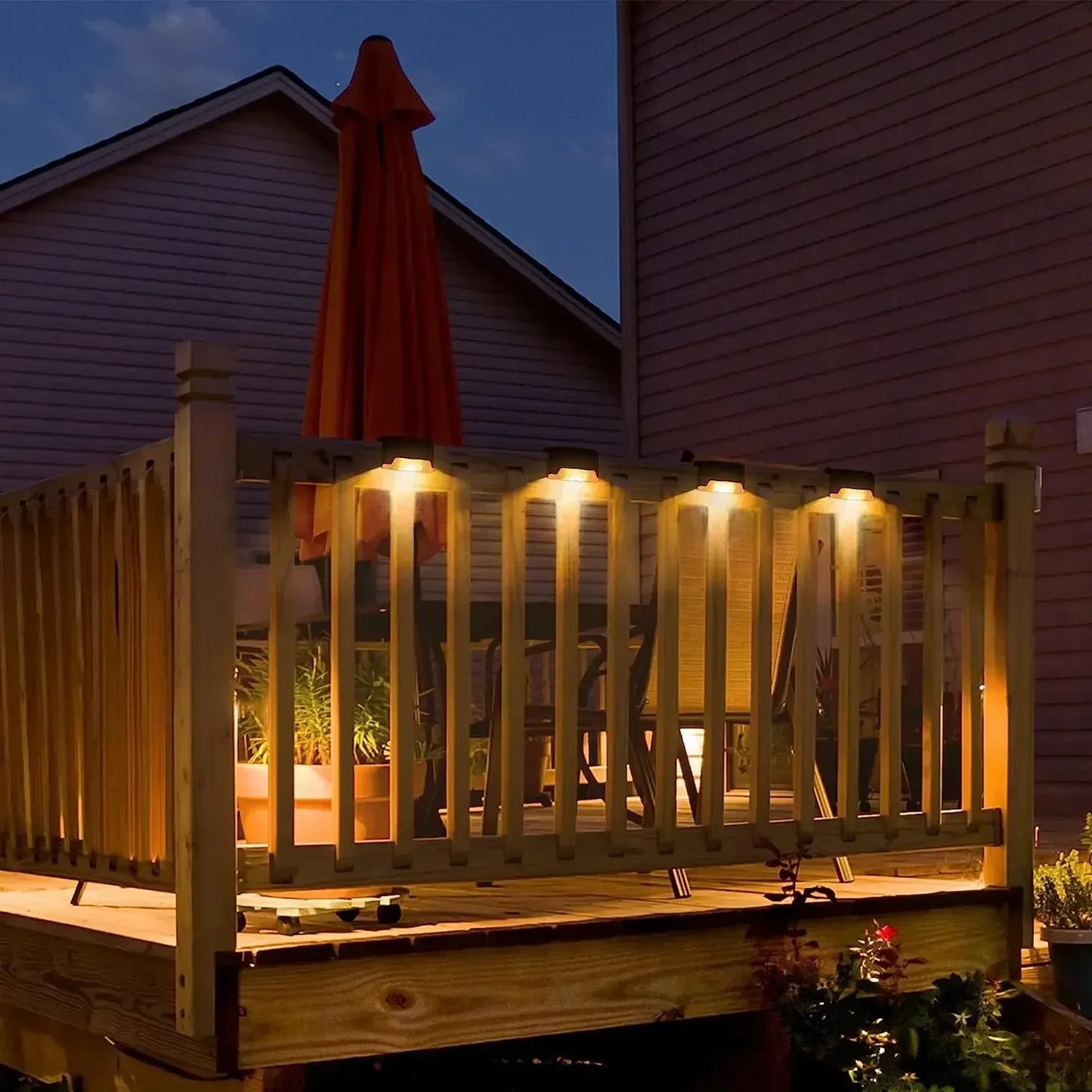 16-Pack Outdoor Solar Deck Lamp For Outdoor S