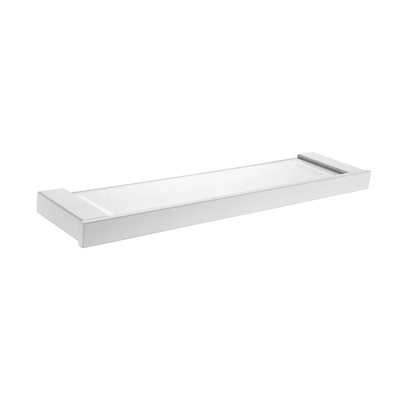 White Bathroom Accessories Towel Rack Shelf Toilet Brush Roll Paper Holder