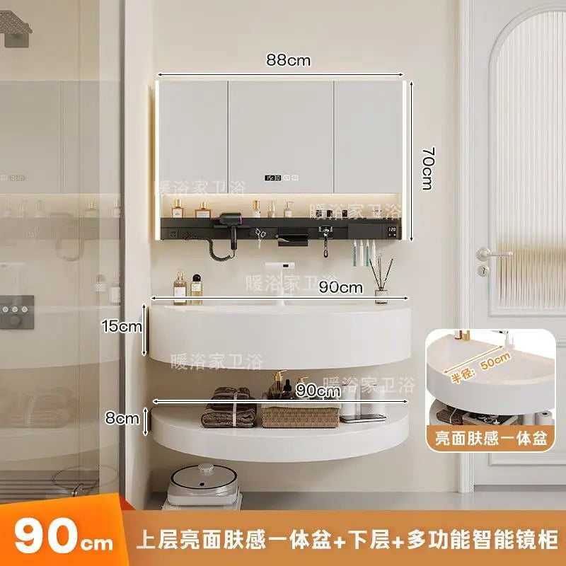 Wash Organizer Bathroom Cabinet Designs Shelf Modern Wall Bathroom