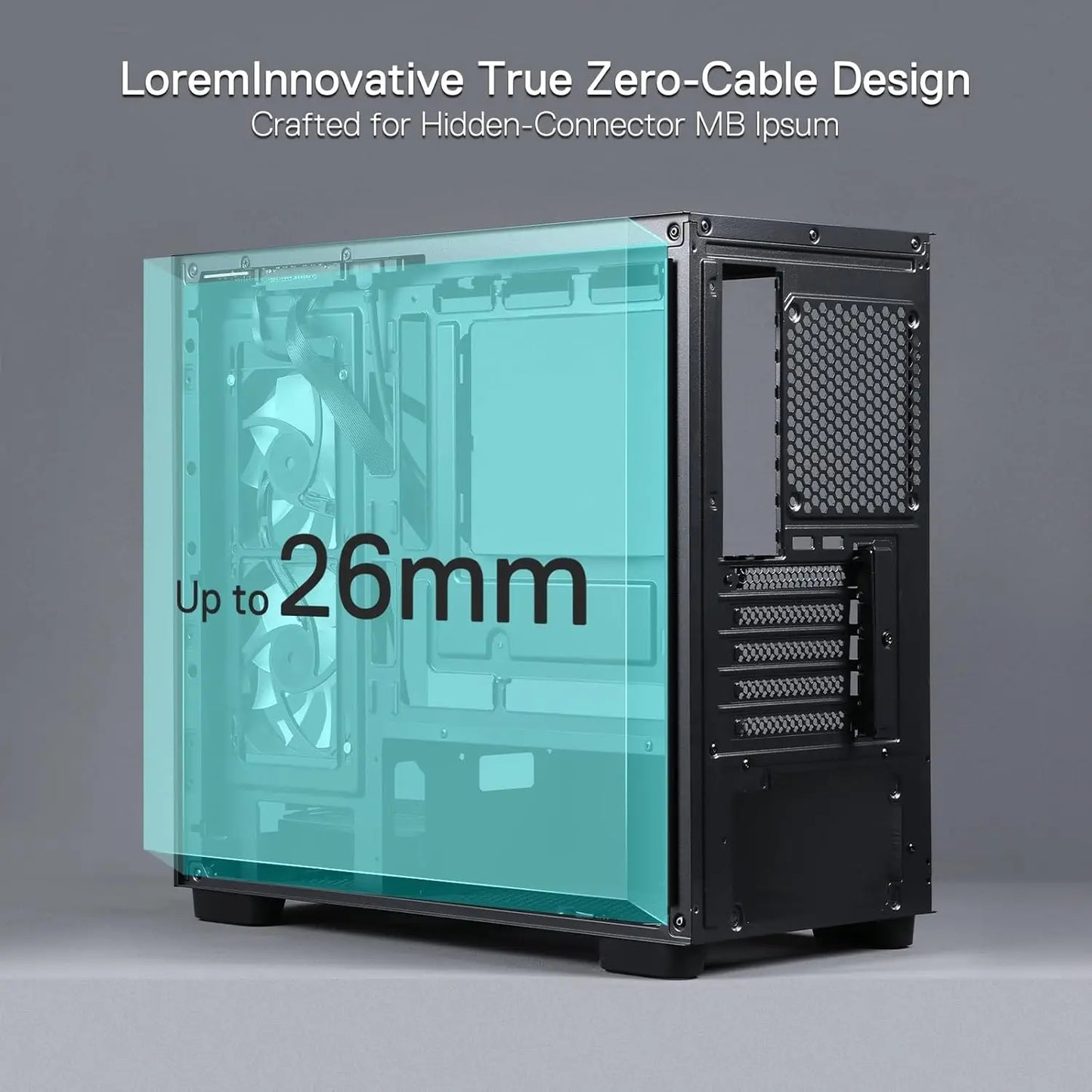 Redragon GC218M Gaming Back-Mounted PC Case,