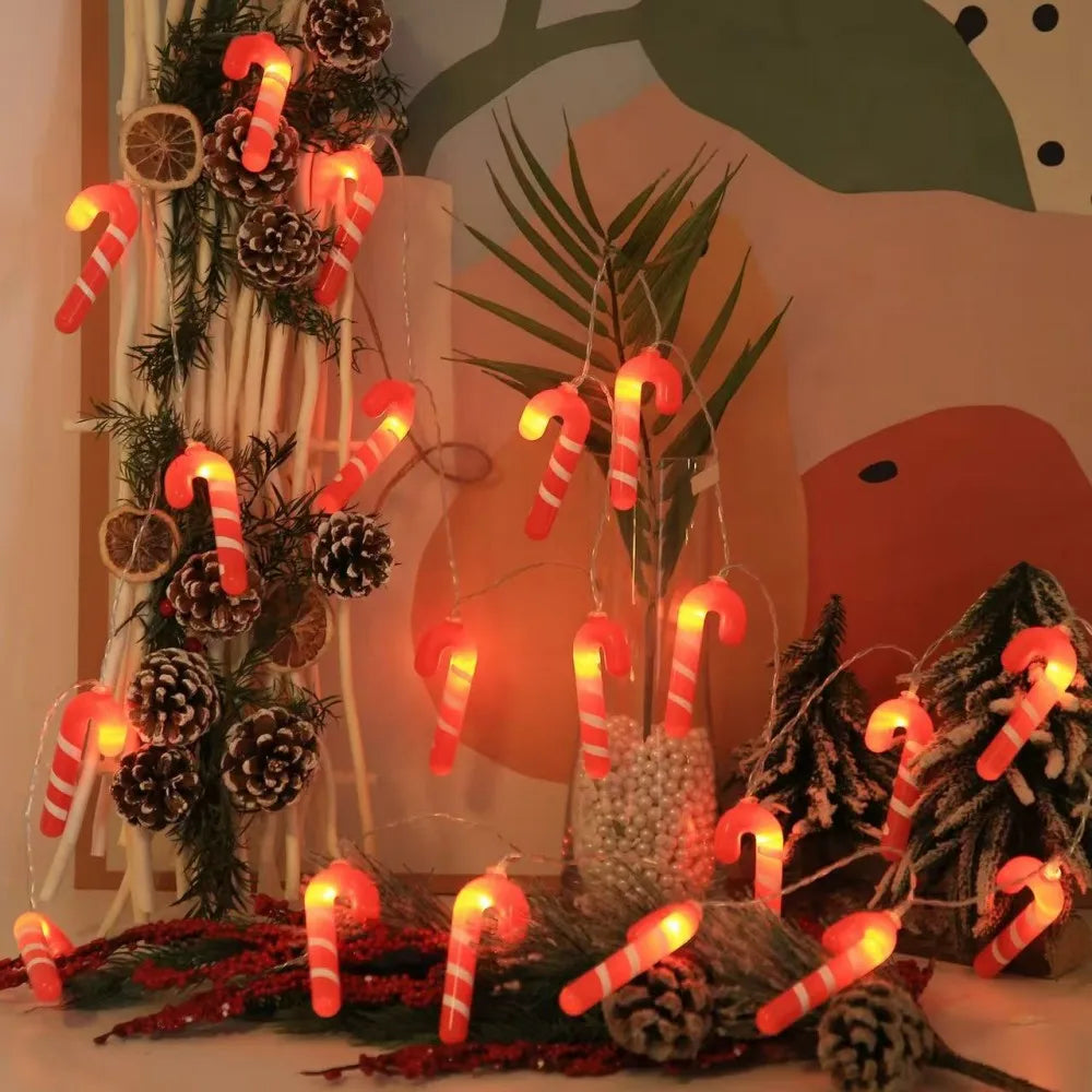 1PC 1.5M/3M Christmas battery box small cane light