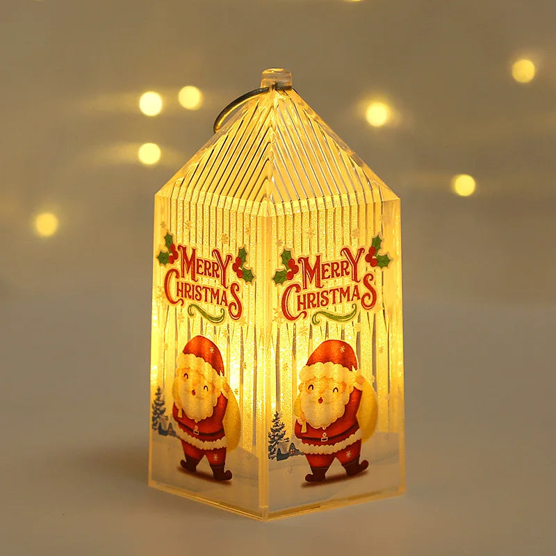 Christmas LED Lantern Light Home Christmas Tree Ornaments