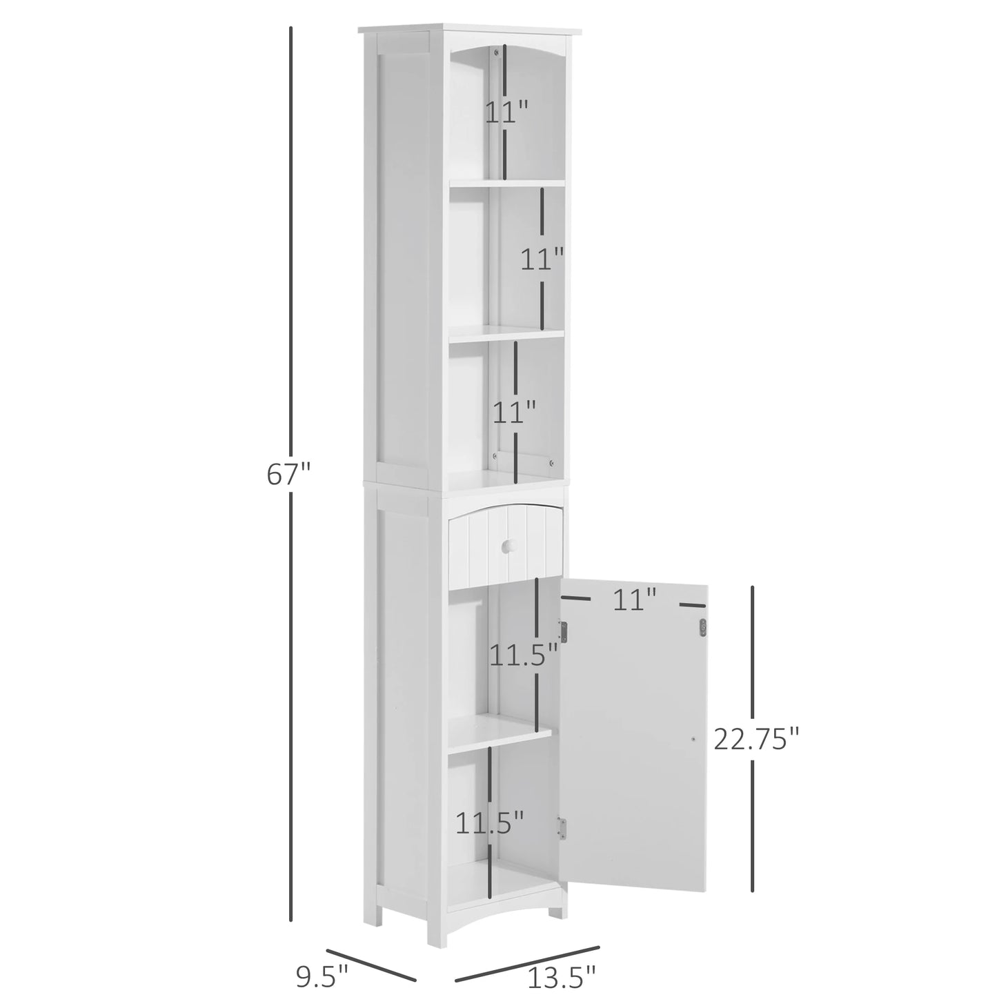 Bathroom Storage Cabinet, Free Standing Bathroom Storage