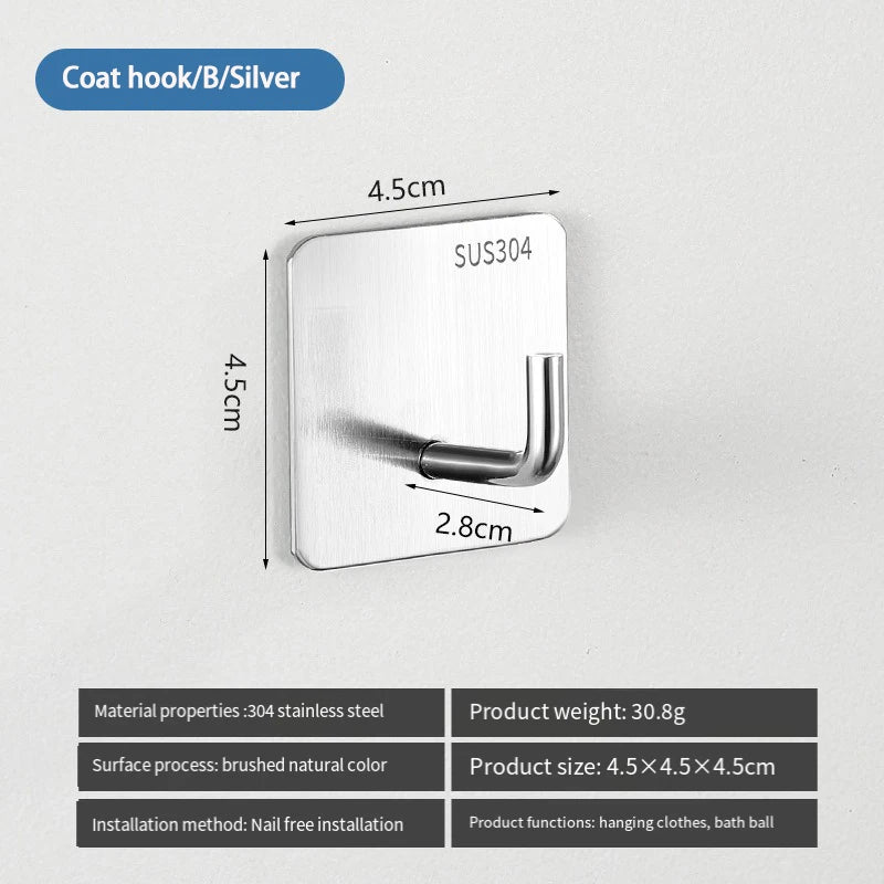 304 Stainless Steel Heavy Duty Towel Rack,Bath Towel Rod,Towel Ring,