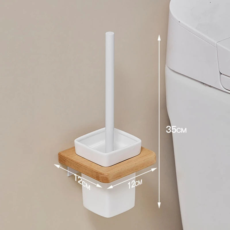 Bathroom towel bar no punching toilet storage shelf bathroom organizer