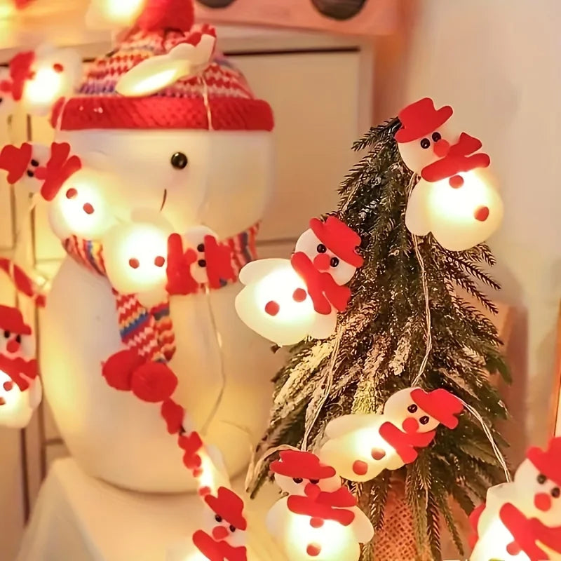 Christmas LED Snowman String Lights