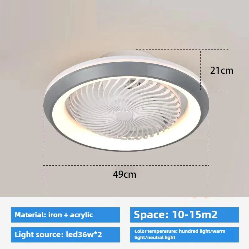 360 Degree Enclosed Circular Fan Light