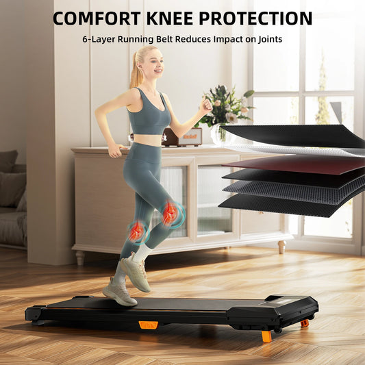 Under Desk Treadmill, Incline Walking Pad Treadmill 330lbs