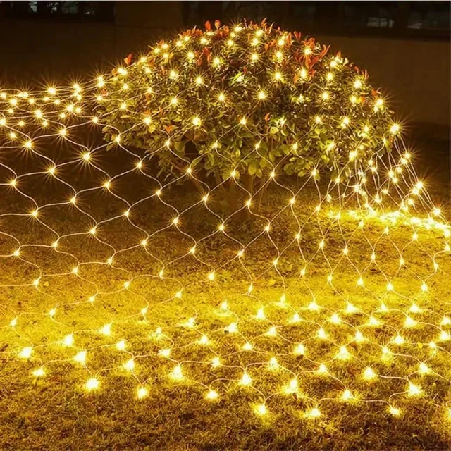 EU/US Plug 3M 300LEDS Peacock Screen String Lights Outdoor