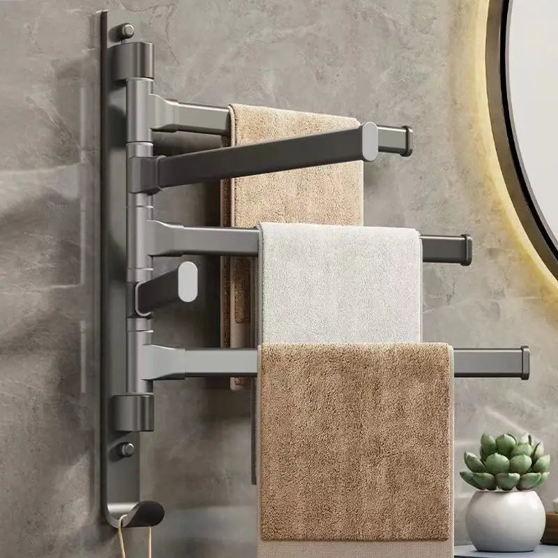 Bathroom Towel Rack Rotatable Towel Holder